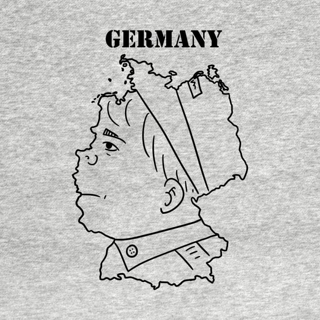 A funny map of Germany by percivalrussell